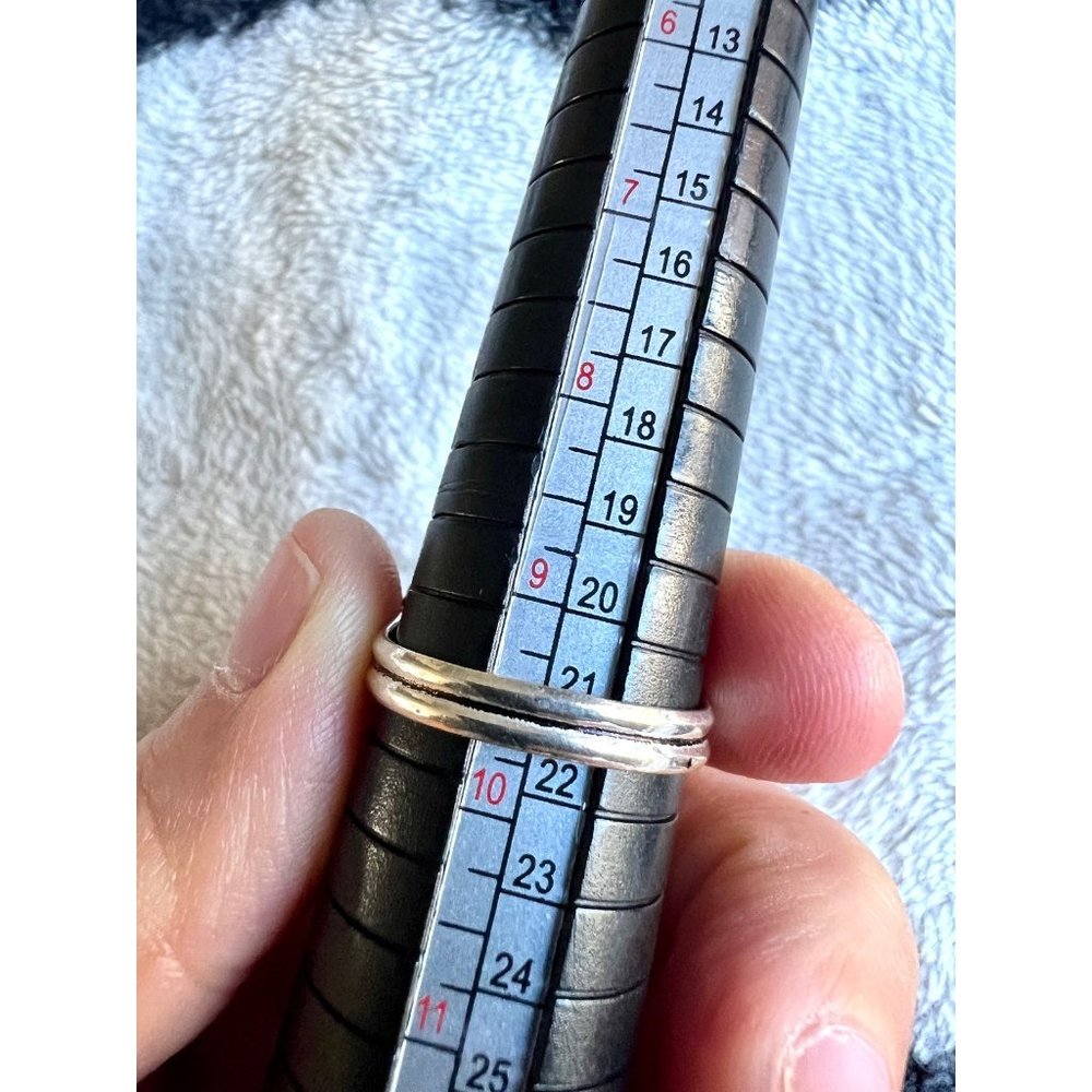 925 BRILLIANT Flash Labradorite Ring 9.5 - Picture 5 of 6